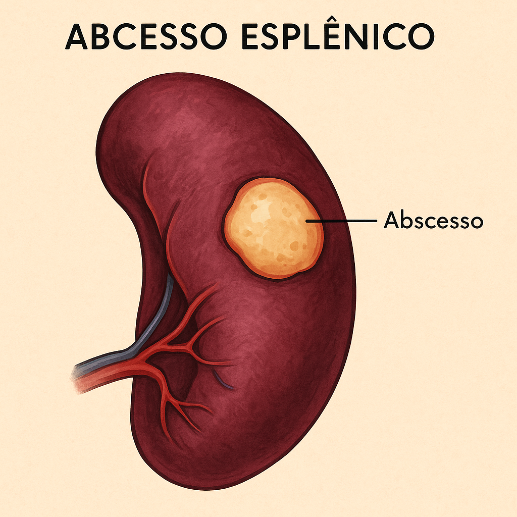 abscesso esplênico